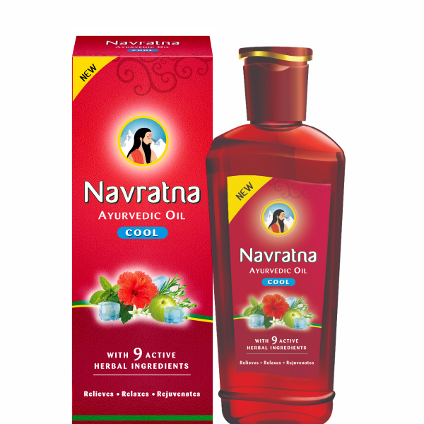 Navratna Red Cool Ayurvedic Hair Oil